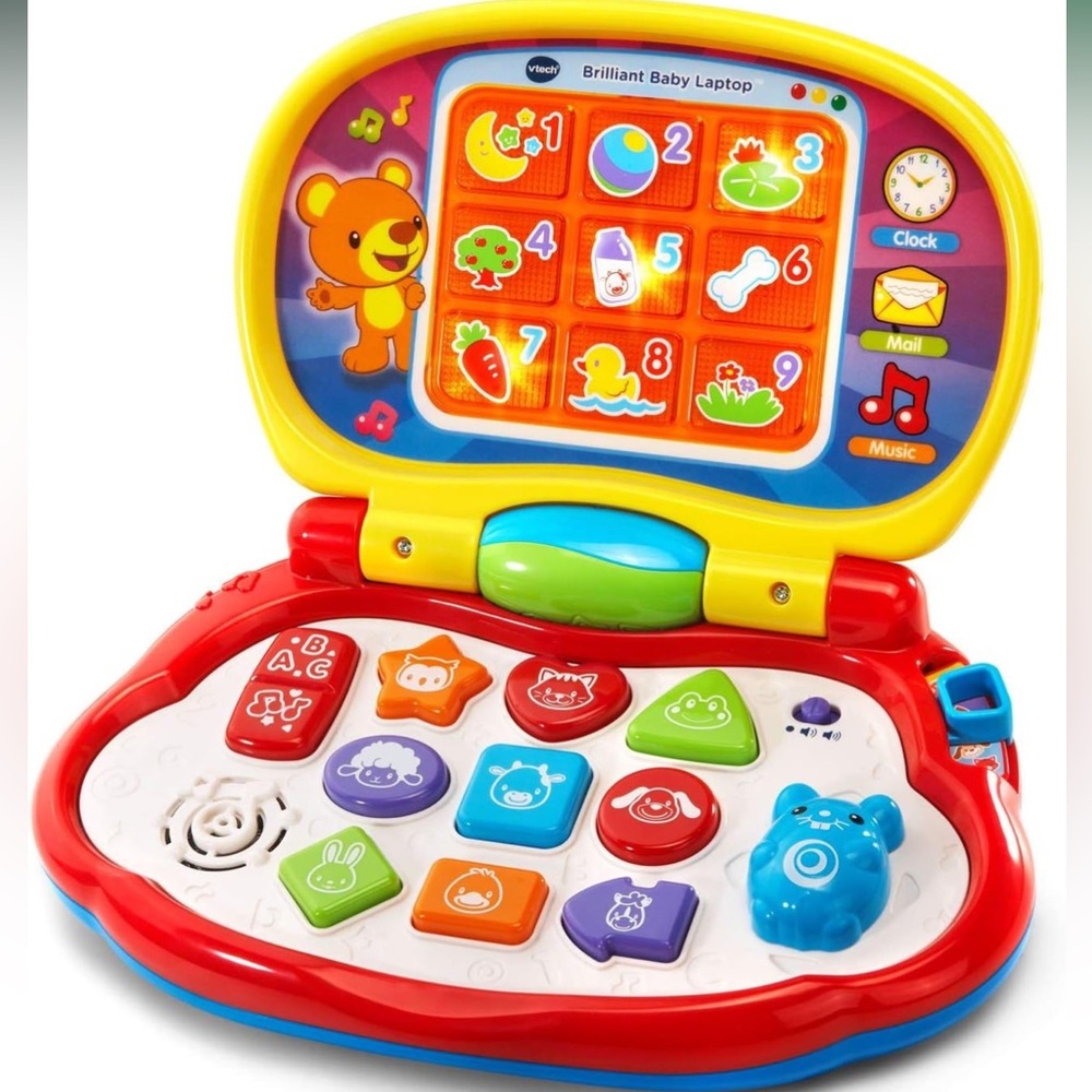 VTech Yellow and Red Toy Laptop